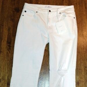 White High Rise Ankle Skinny KanCan 15/31 NWT